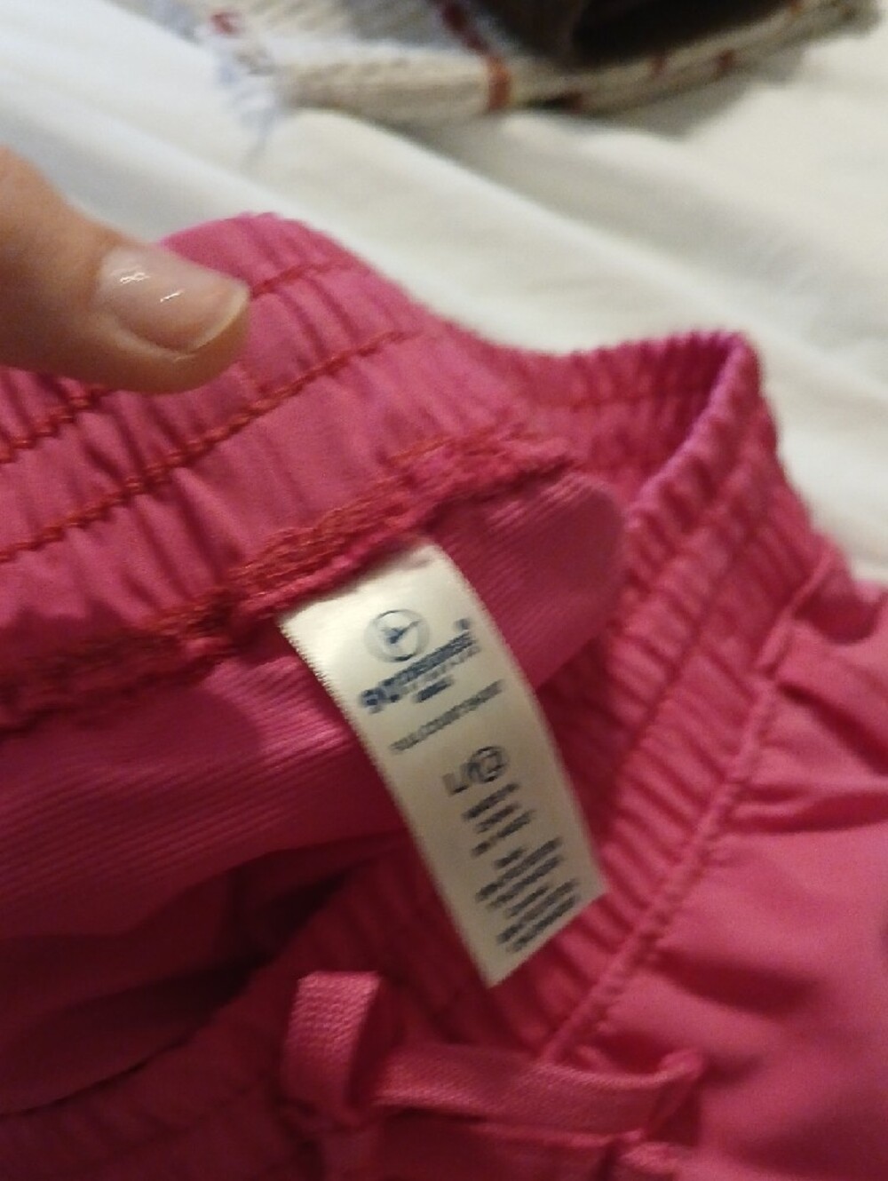 Bright Pink Athletic Drawstring Shorts - Picture 2 of 3